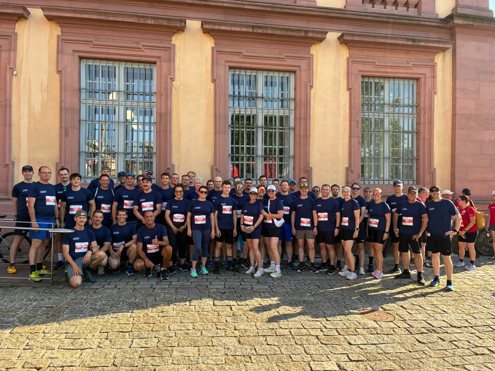 Feuerwehr Mannheim beim Firmenlauf Mannheim